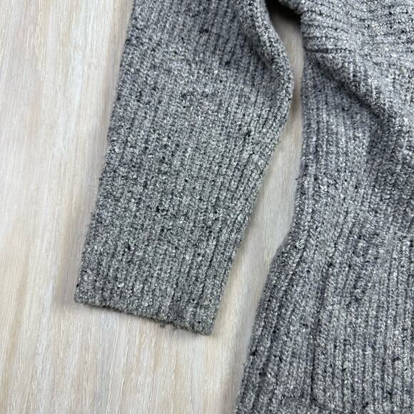 Athleta Gray Passage Wool Blend Shawl Collar Front Knit Cardigan Sweater XS - Picture 6 of 15